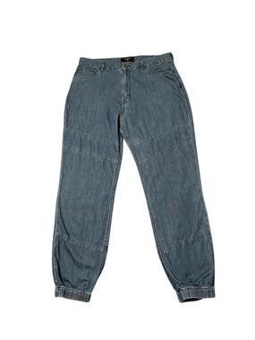 asybuy Denim-look Joggers Size 34 Lightweight Cool 100% Cotton Comfort